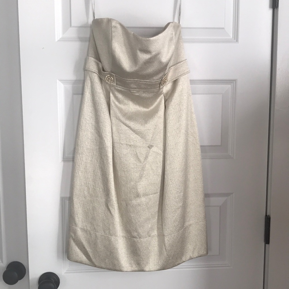 Gold party dress
